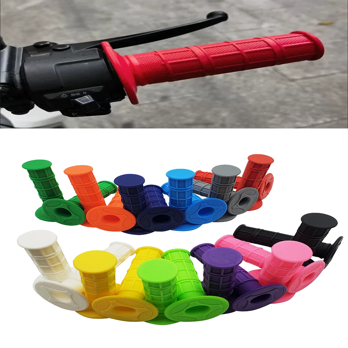 

22mm 7/8" Motorcycle Handlebar Rubber Gel Hand Grips Brake Hands For Segway X260 X160 Talaria Sting For Sur-Ron Light Bee S & X