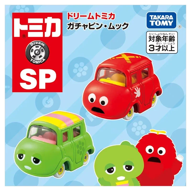 Takara Tomy Dream Tomica SP Gachapin & Mukku Auto Legering Speelgoed Motorvoertuig Diecast Metaal Model Kinderen Kerstcadeau Speelgoed voor Jongens