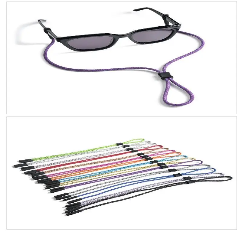 1 Stück Rutschfestes Sonnenbrillenband Reflektierendes Brillenband mit Verstellbaren Schnallen für Sportbrillen – Detail 14