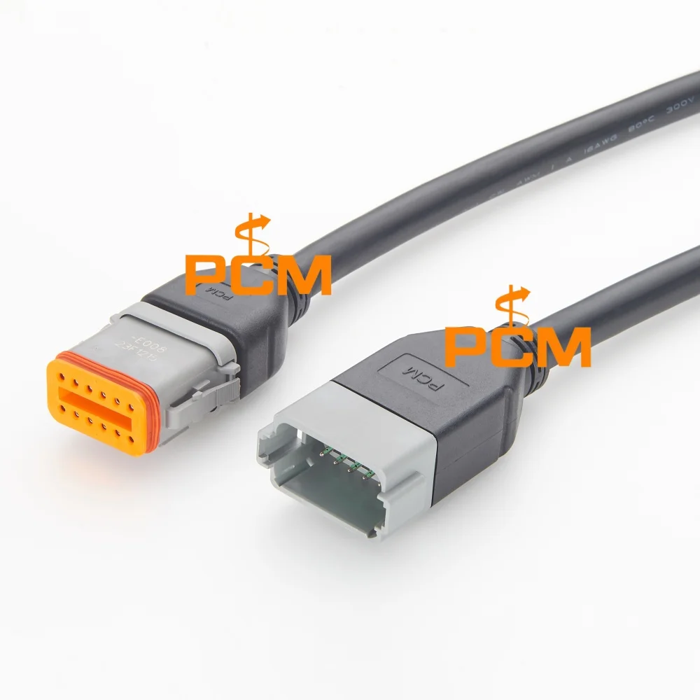 Deutsch DT Series DT04-12P Male to DT06-12S Female 12 Pin 16AWG Waterproof Extension Cable for Agricultural Machinery ECU