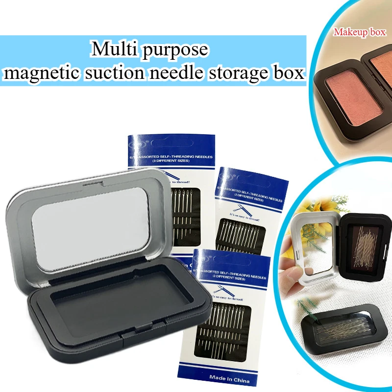 VIE LENTE Magnetic needle suction box sewing tool accessories rectangular sewing tool accessories  sewing kit  cross stitch