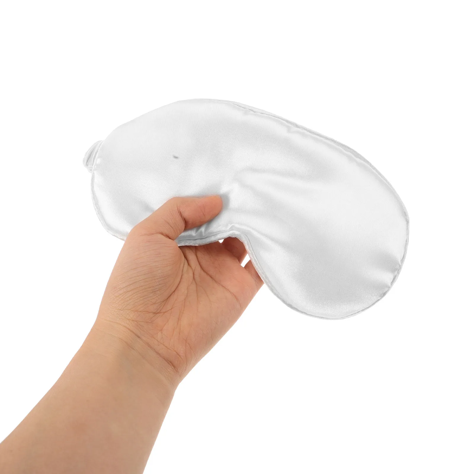 1Pcs Premium Silk Eye Mask Sleeping Shading Eyepatch Soft Comfortable Contour Fit for Eyes Nose Travel Home Office Meeting Train