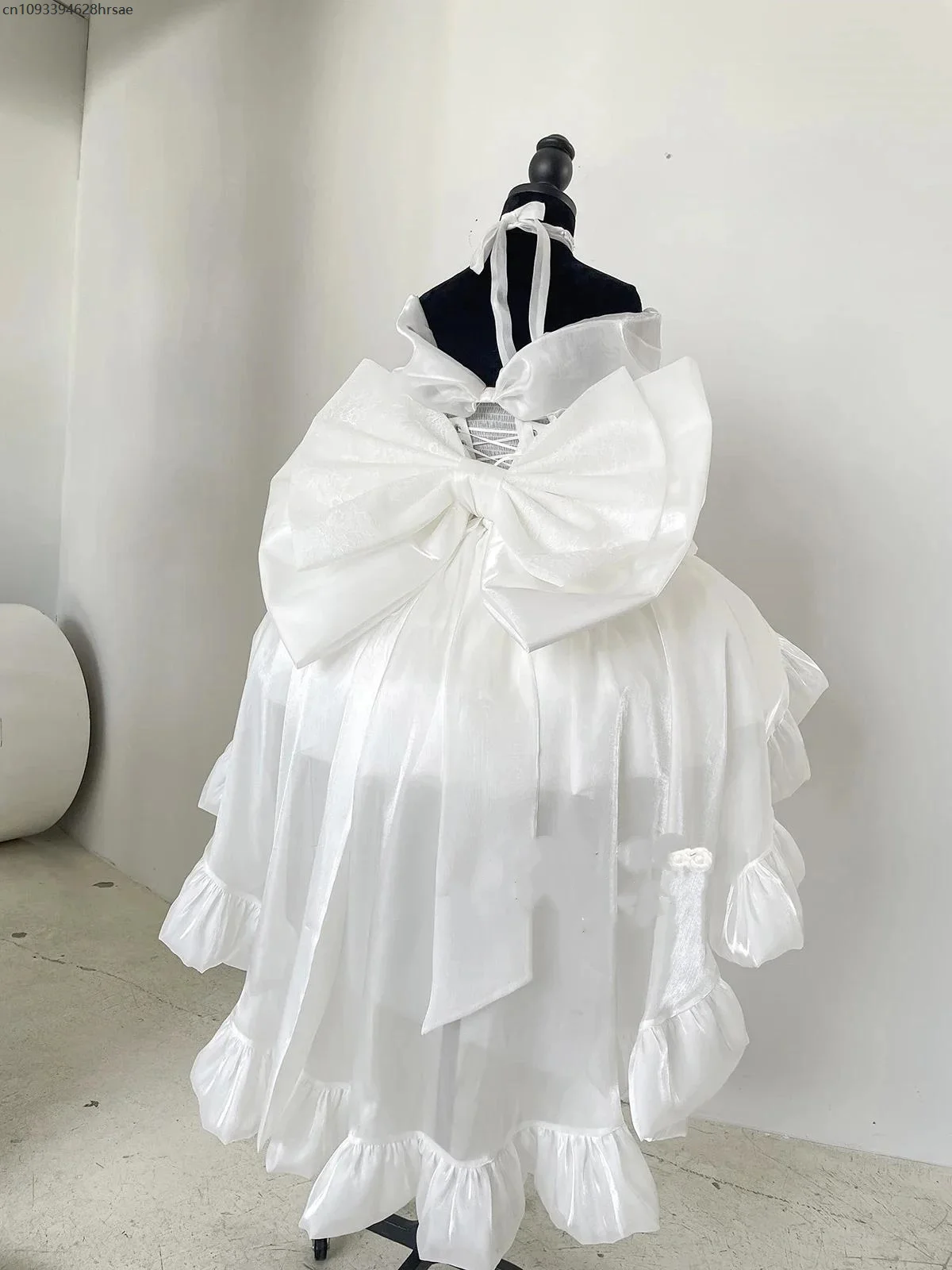 White Angel Princess Fairy Dress 2025 New Sweet Bow Off Shoulder Slim Strapless Trailing Dress Party Evening Dresses
