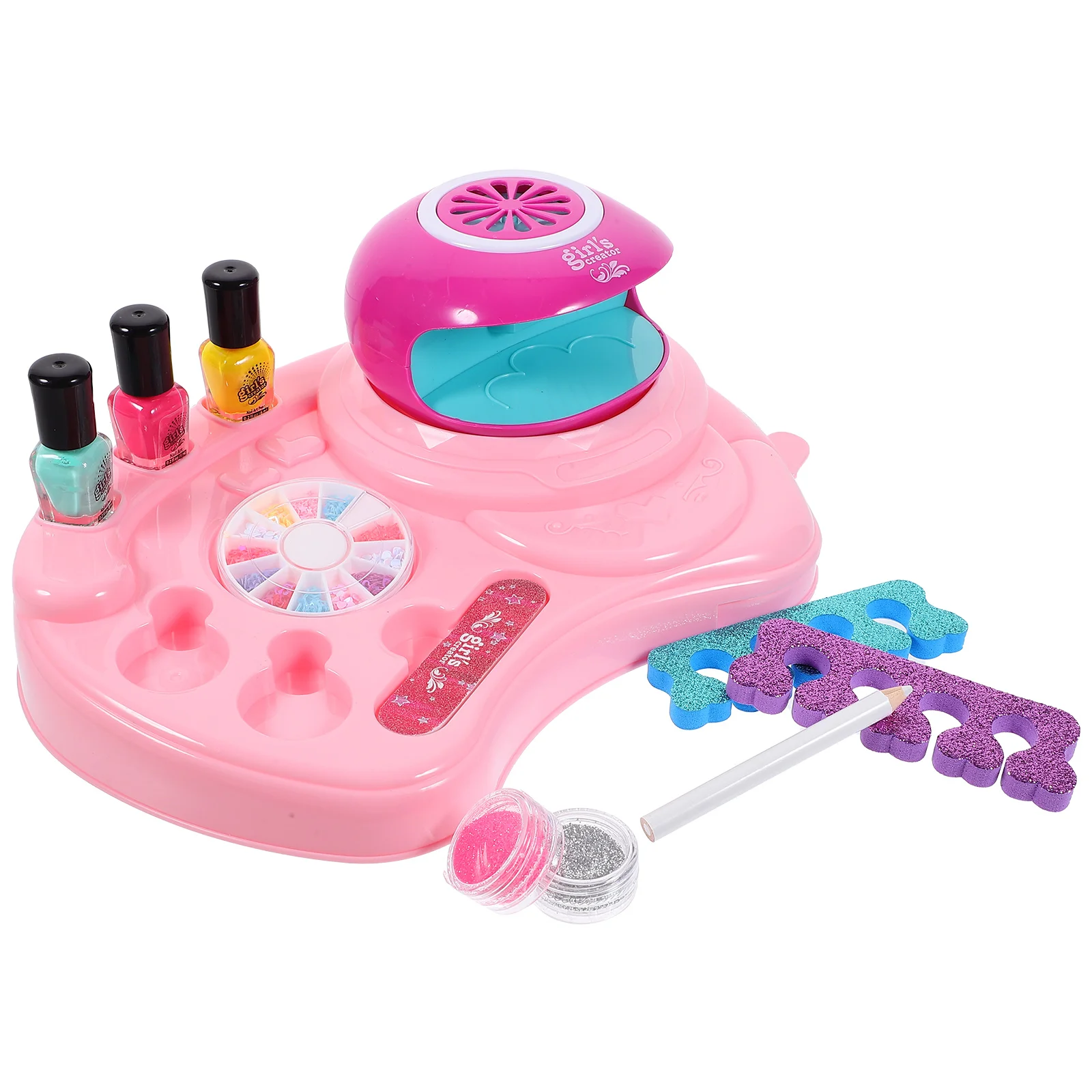 

Nail Set Toy for Girls DIY High-grade Material Plastic Decoration Polish