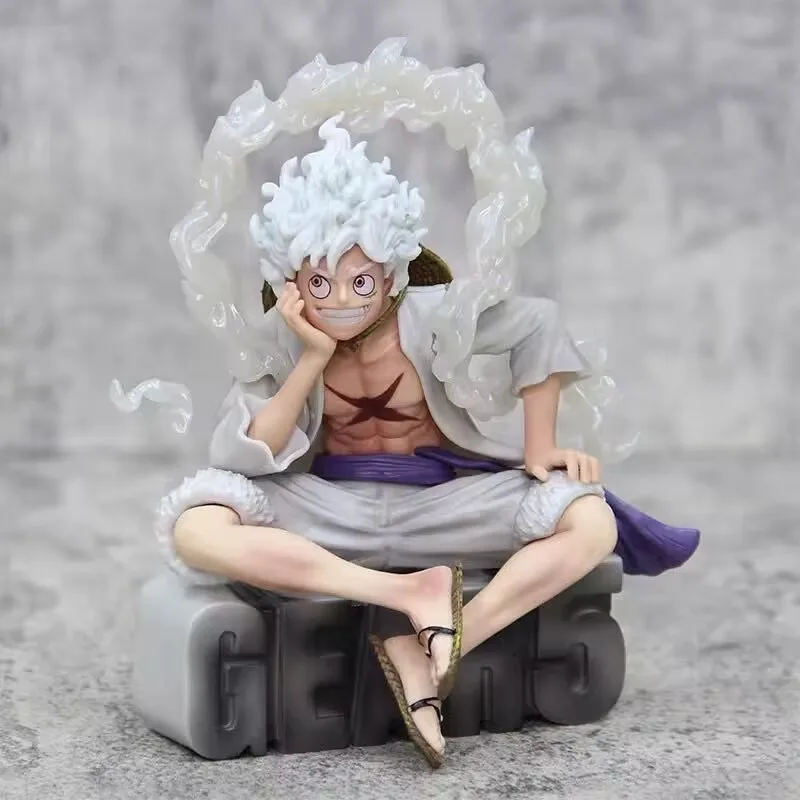 Anime One Piece B-hs Sitting Posture Nika Monkey D Luffy Figura Collection Pvc Action Figurine Desktop Ornaments Model Toys Gift