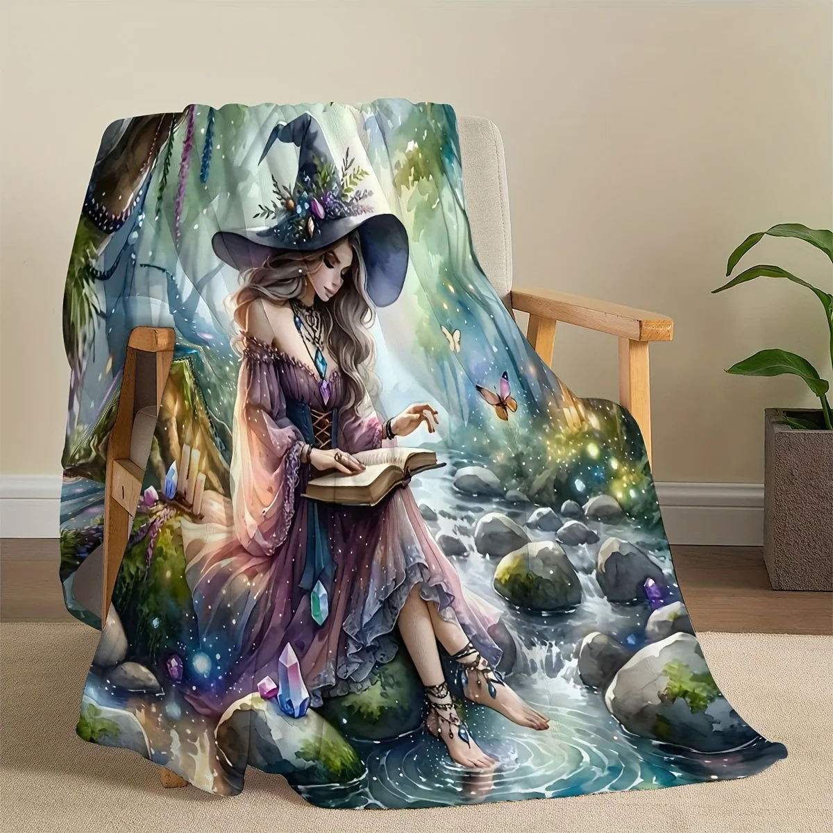 

Фланелевое одеяло Fairy, мягкое, уютное, всесезонное теплое для кровати, дивана, кемпинга, путешествий, машинной стирки