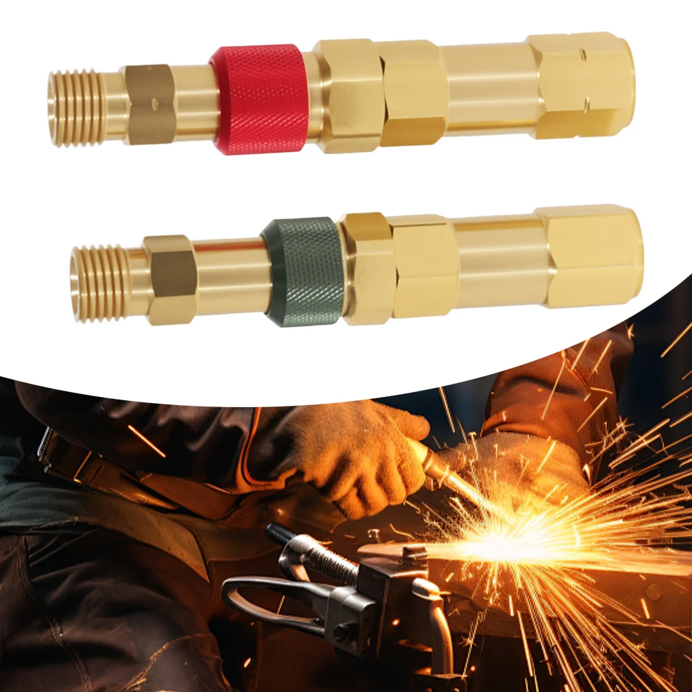 Quick Connect Fittings Set for Seamless Regulator to Hose Integration in Professional For Torch Welding Setups