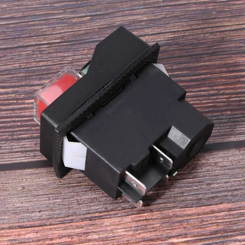 6X Waterproof Electromagnetic Push Button Switch 5 Pins KJD17 220-240V Coil Magnetic Starter Power Tool Safety Switches