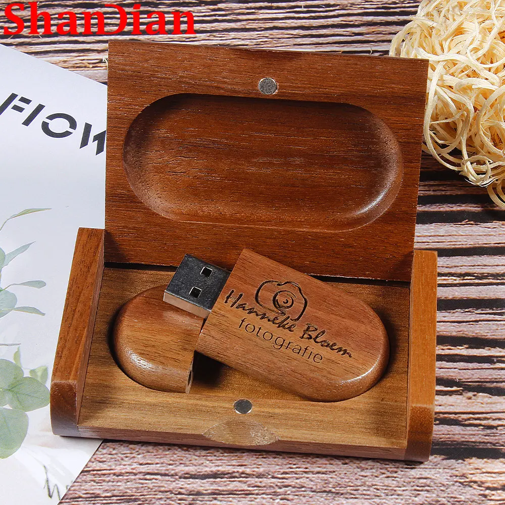 

Usb-флеш-накопитель SHANDIAN в деревянной коробке, 8-64 Гб