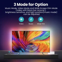 Music Video Wide Screen Film Mode 35-77'' HDMI TV Led Backlight Sync Box RGB Led Tape With Video Strip Light Kit For TV