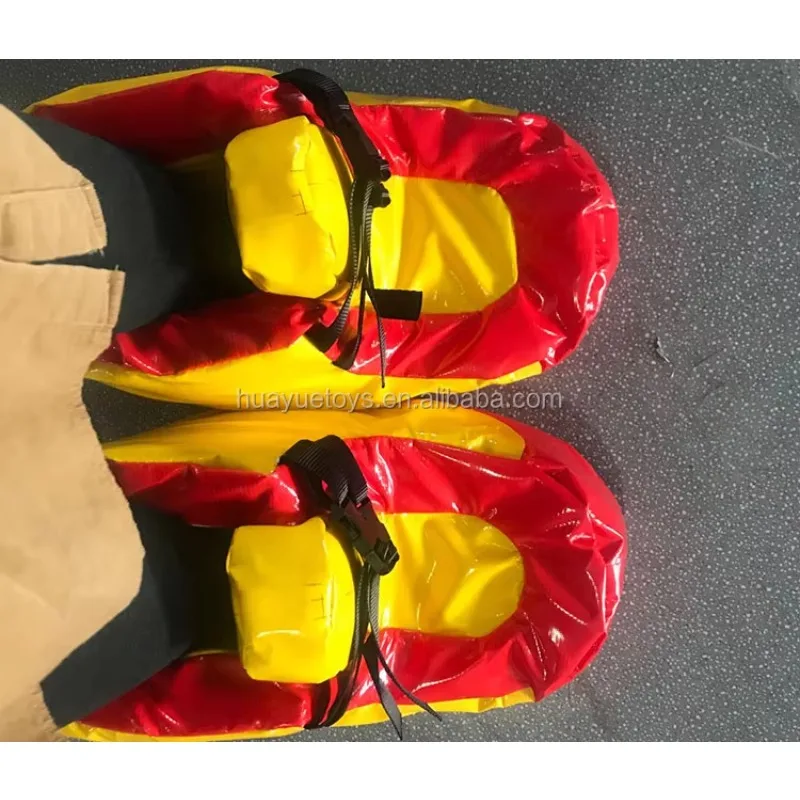 الأطفال والكبار مضحك في الهواء الطلق فريق بناء كرة القدم الرياضة لعبة PVC كبيرة لينة رغوة الأحذية العملاقة نفخ أحذية كرة القدم بالون #5