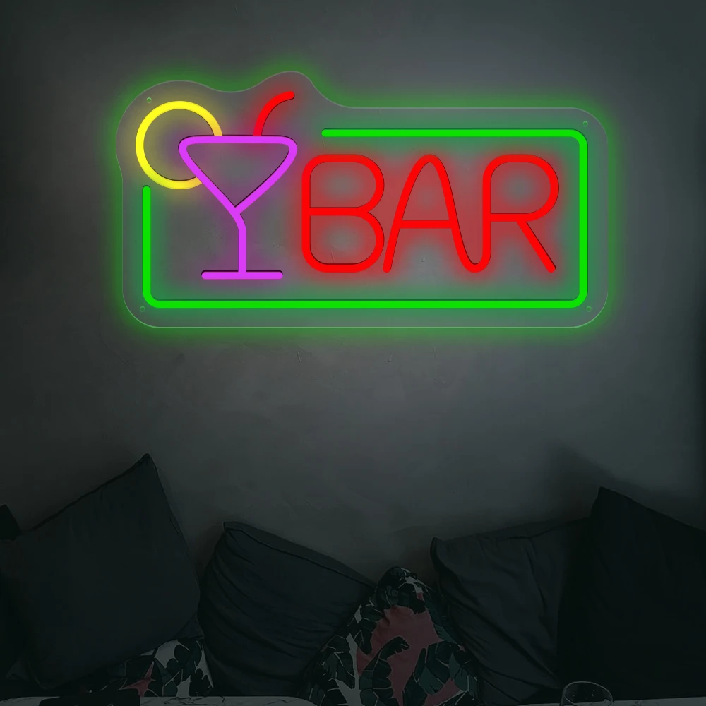 Koktajle Bar Neon Led Sign Beer Time Shop Restaurant Hotel Decor Light Neon Pub Wall Kitchen Personalized Business Night Light