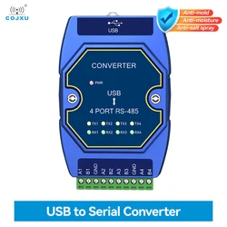 USB to Serial Converter COJXU E810 Series ModBus TCP/IP MQTT Module RJ45 1/2/4 Serial Ports Converter Industrial Grade