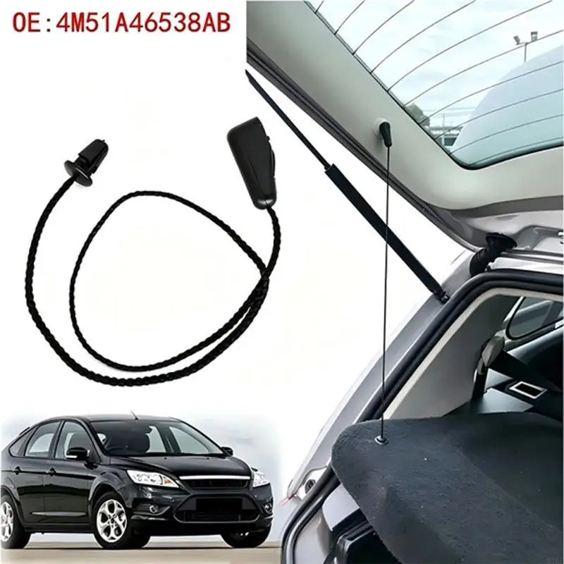 M76E Schrägheck-Laderaumabdeckungs-Hebekabel-Ersatzset 4M51-A46538-AB für die Reparatur der hinteren Hutablage MK2 MK1, schwarz – Detail 10