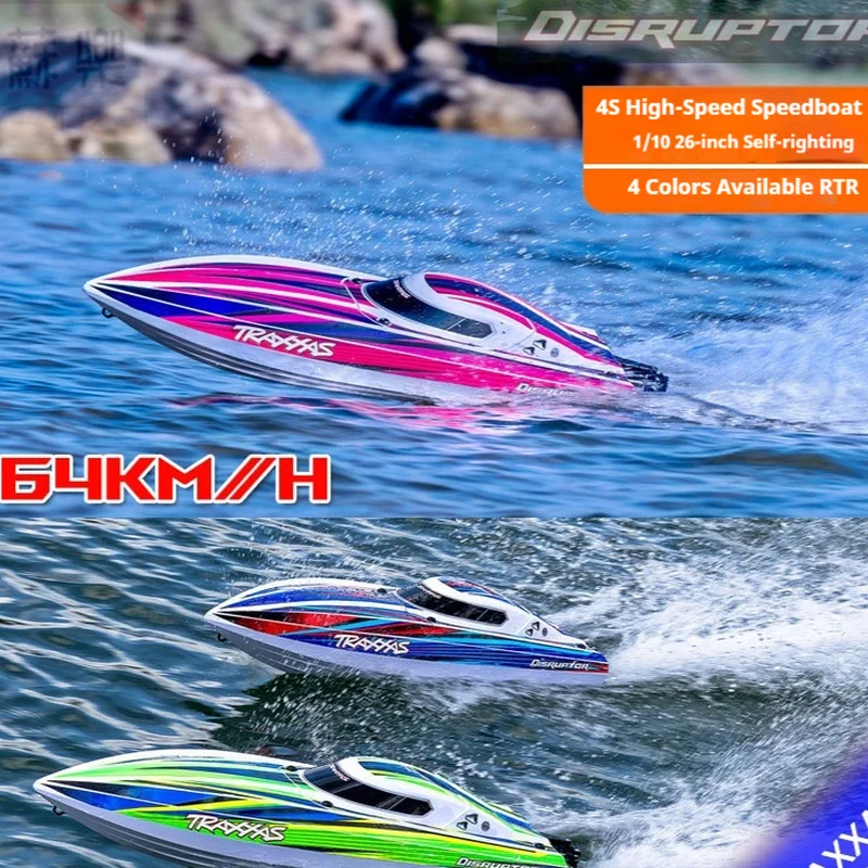 

TRAXXA 1/10 Disruptor 106064-4 Моделирование Пульт Дистанционного Управления Корабль Электрический 4S Бесщеточная Высокоскоростная машинка для стрижки Самоповоротный Подарок