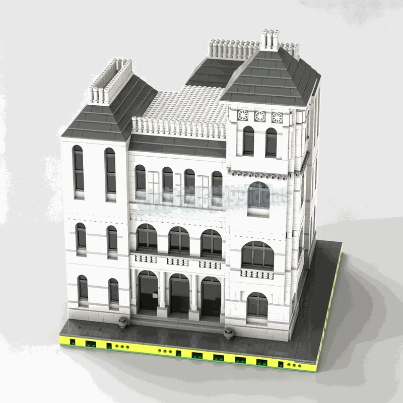 5256PCS Old Corner Post Office Modular Building Blocks MOC Custom DIY Assembly Creative Architecture Model Gift Display Scenic