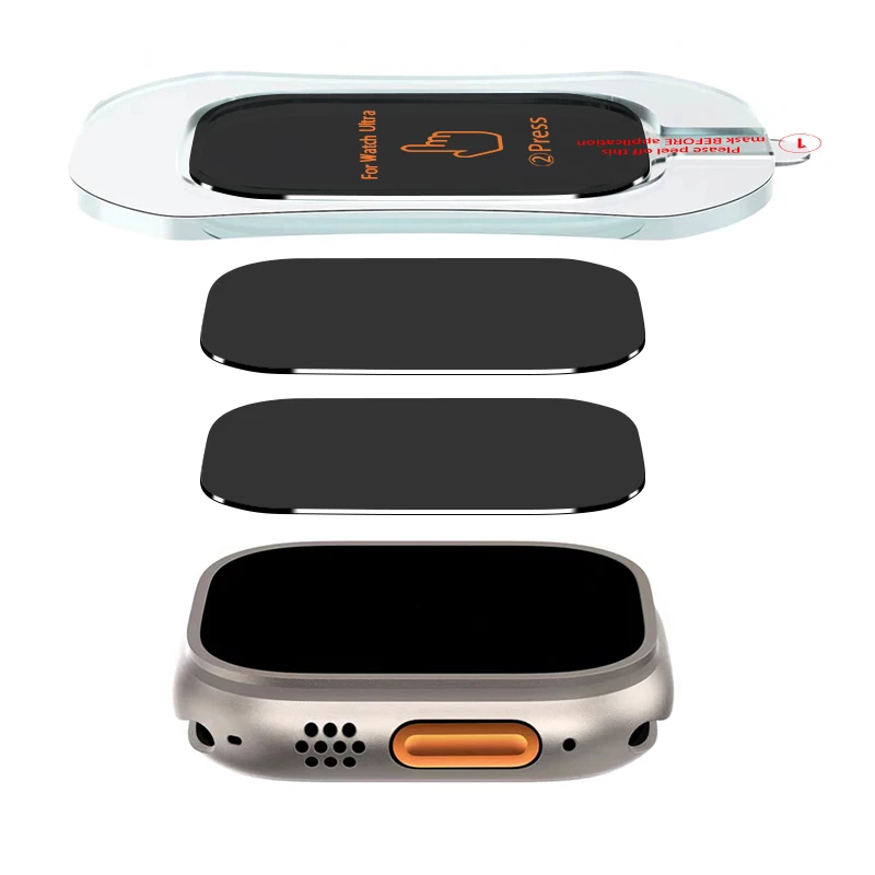 Privacy Tempered Glass Screen Protector For Apple Watch Ultr