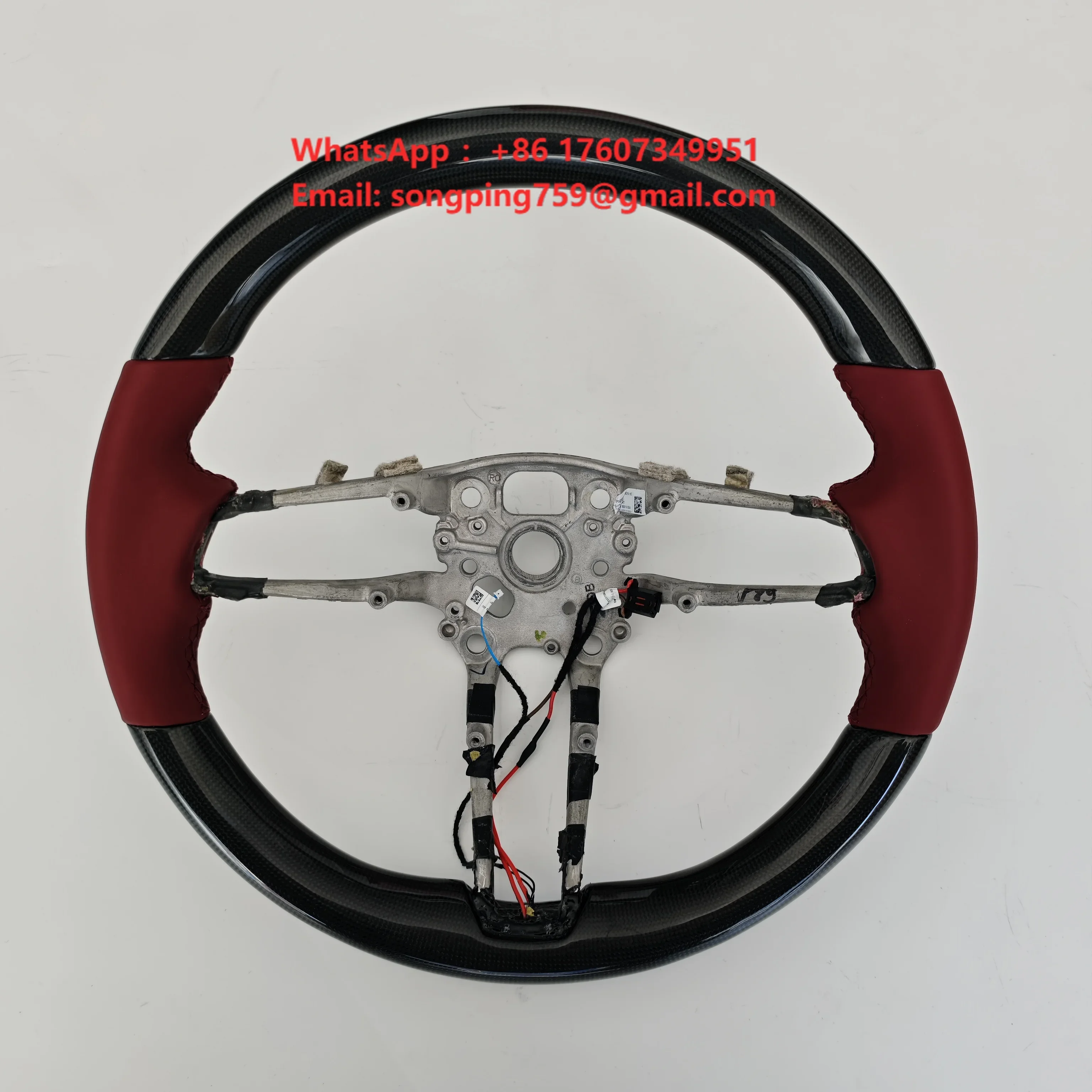 Carbon Fiber Steering Wheel with Heating Function for Automobiles Customization for 992 carrera Cayenne Panamera Macan Taycan