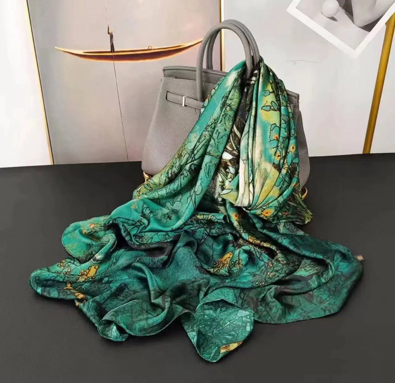 Brand Designer Silk Scarf 180*90cm High Quality Foulard Bandana Long Large Shawls Wrpas Summer Neck Scarves Pashmina Lady Hijab