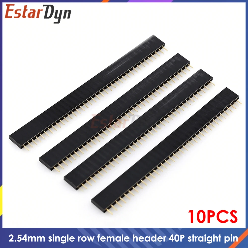 10Pcs 2.54Mm Black …