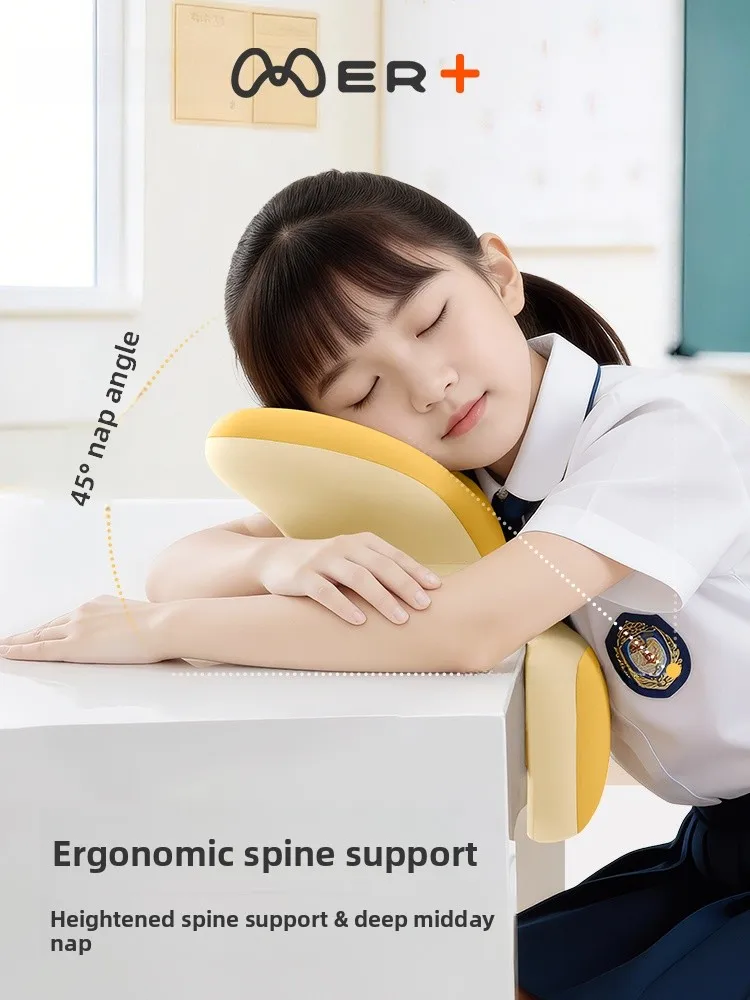 Zhimengren Student Nap Pillow Memory Foam Unique Design Children's Special Table Sleeping Aid Small Size School Essential