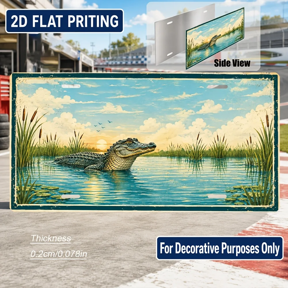 2D Flat - 【2D Flat】 2D Flat - [2D Flat] 2D Flat, 1pc, Florida State Theme Retro Sign, for Decoration Solely, Home Decor, Birt