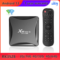 X88 PRO 13 mini  Android 13 TV Box M3U RK3528 4G 64GB  8K HD  smart IP TV BOX Set up Box  2GB16GB 4GB 32G