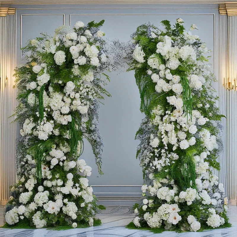 

230 см Арка в деревенском стиле с зелеными рогами буйвола для цветочных композиций, оформления свадебных дорожек, фон для фотосъемки, цветочная стена
