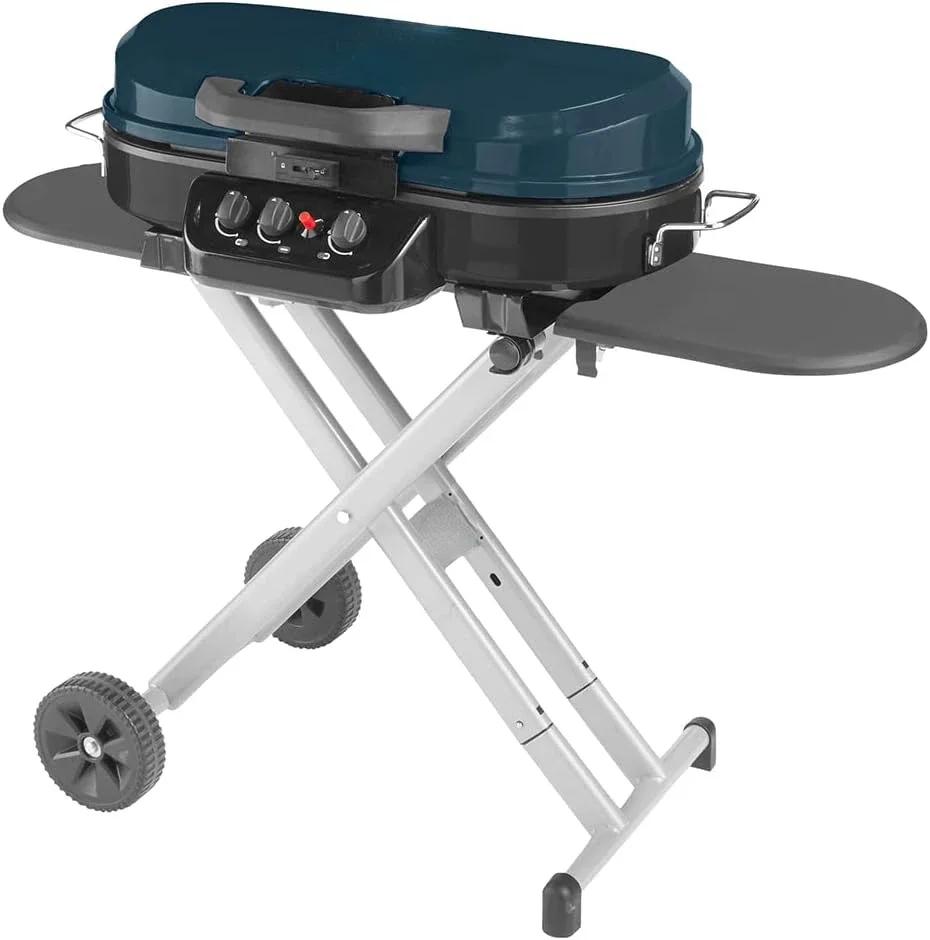 

RoadTrip 285 Portable Stand-Up Propane Grill, Gas Grill with 3 Adjustable Burners & Instastart Push-Button Ignition