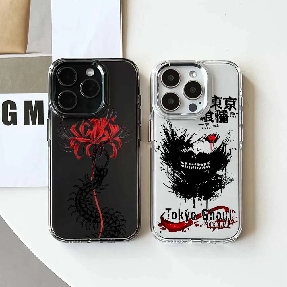 Funda de silicona transparente para teléfono Redmi Note 15 14 13 12S 12 11S 11T 10 Pro Max Plus con diseño de Tokyo Ghoul