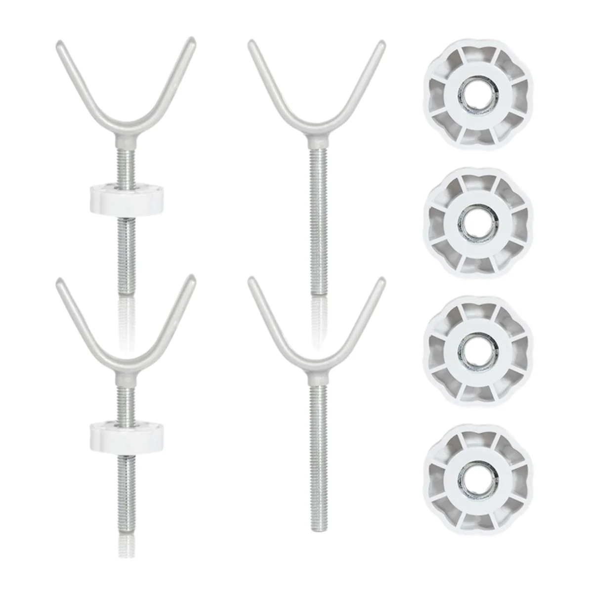 2025+ 4-Pack Baby Gate Banister Adapter Y Spindle Rods M10 (10mm), Threaded for Pressure Mounted Baby and Pet Safety Gates