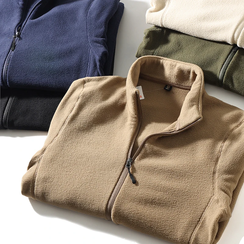 

Trade King Men's Fce Jaet Stand Collar Warmth Retention Skin-friendly Pure Color Versatile Autumn Winter Stand Fit Ja...