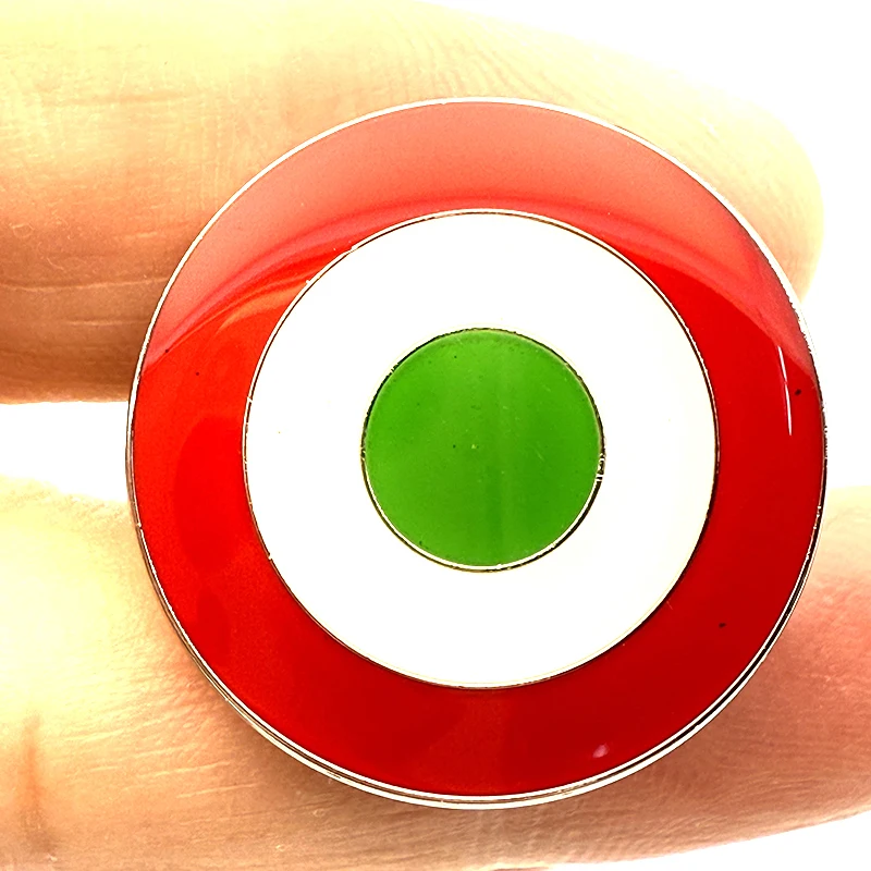 25mm Vintage Italian Aircraft Roundel Metal Lapel Pin Flag Pin Badge