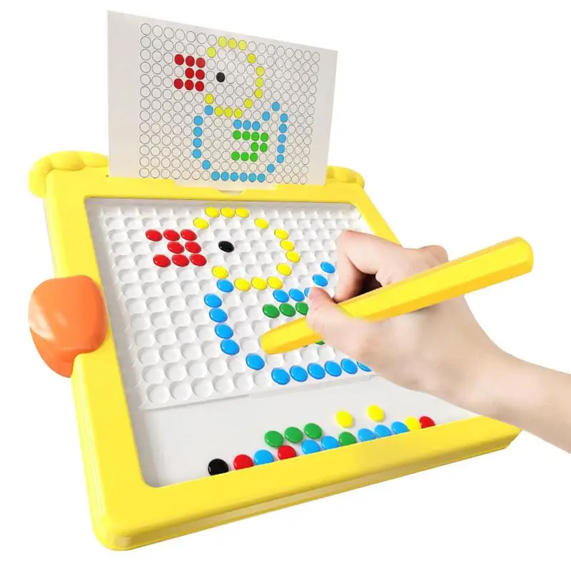 

Magnetic Dot Art Dinosaur Shaped Magnetic Dot Drawing Board With Magnet Pen Magnet Tablet Pad Sketch Toys For Girls And Boys