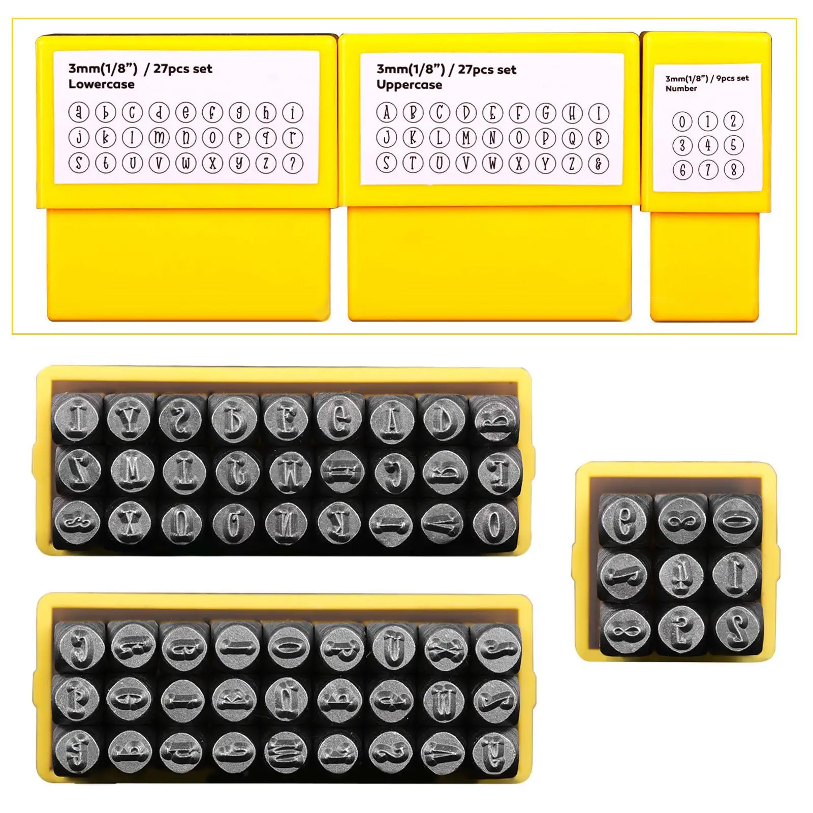 

Metal Stamping Tool Set Jewelry Craft Stamping Convenient Carbon Stamping Projects for Steel Stainless Steel Wood