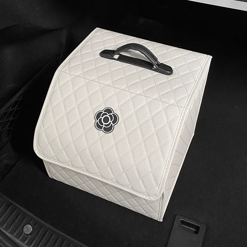 Organisateur de coffre de voiture, boîte de rangement pliable et Durable avec compartiments faciles 