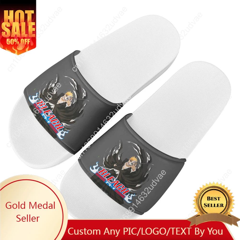 

B-BLEACH Slippers Home Bathroom Sandals Water Shoes Men Women Teenagers Indoor Poor Sandal Customized Summer Slipper
