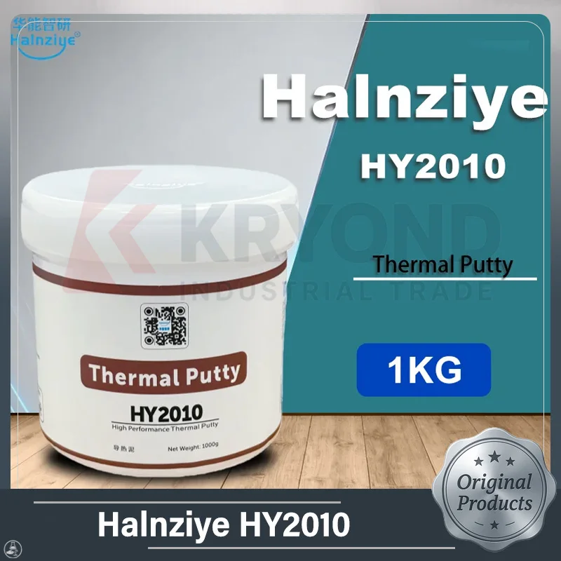 Original Halnziye HY2010 Thermal Paste High Performance 10W MK Heatsink Compound for GPU VRAM Laptop Electronic Cooling 1kg