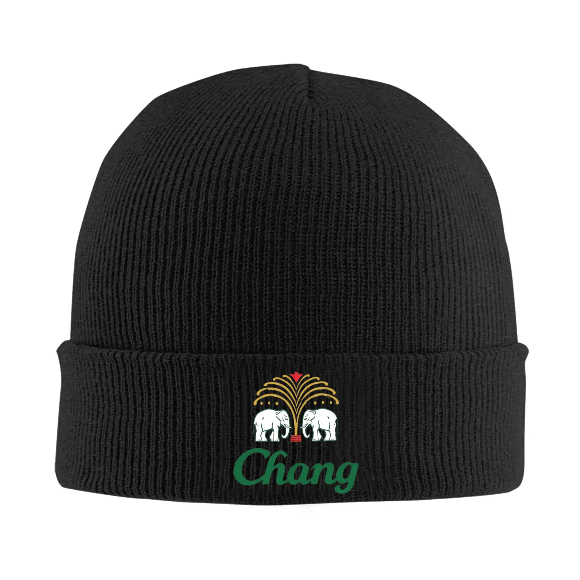 Chang Beer Thai Drink Winter Skullies Beanies Hat Warm Autumn Knitted Hats Bonnet Caps for Women Men