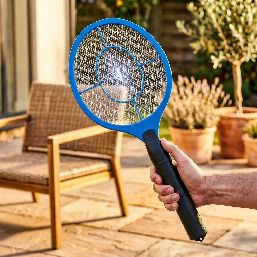 Elektrischer Fliegen- und Insektenvernichter, Handgehaltener Insektenklatschen-Schläger, Tragbarer Mückenkiller zur Schädlingsbekämpfung für Schlafzimmer-Insekten – Detail 6