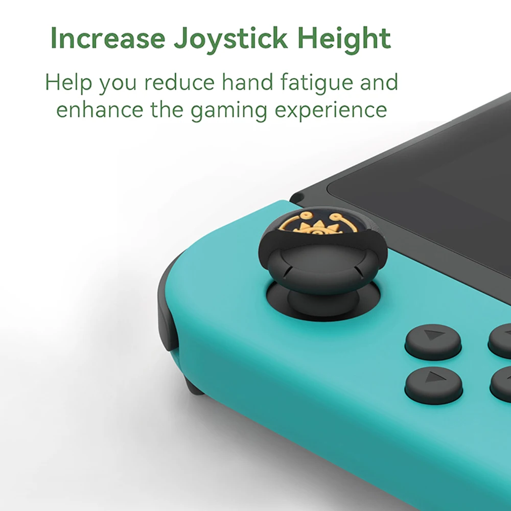 4pcs Thumb Stick Grip Caps Compatible with Nintendo Switch/Switch Lite/Switch OLED Joystick Silicone Protective Cover