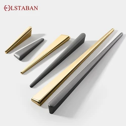 Gold Black Cabinet Handles Kitchen Cupboard Door Knob and Handle Dress Drawer Knobs Wardrobe Door Handle Furniture Hardware