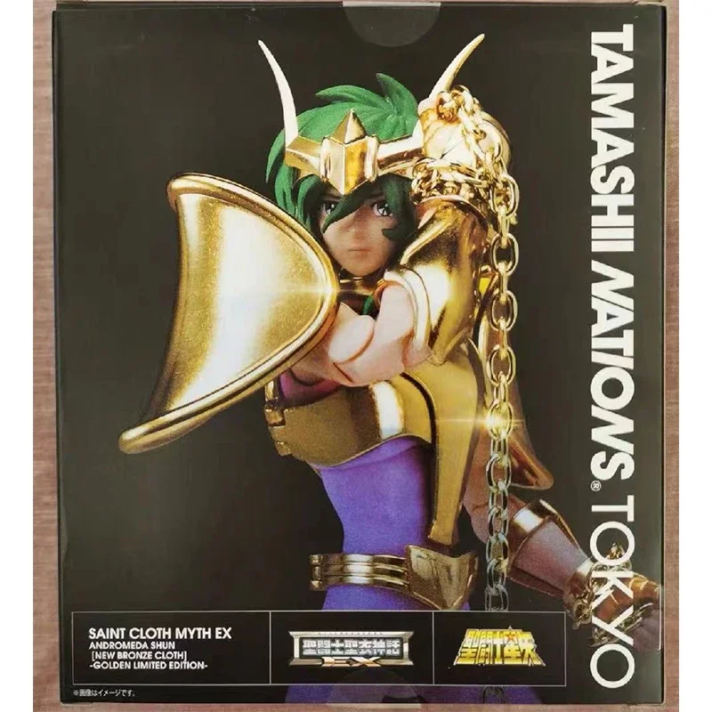 Em estoque bandai santo pano mito tnt andromeda shun anime série de ação figura modelo brinquedo presente coleção