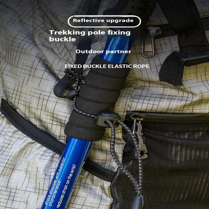 2pcs Backpack Walking Stick Holder Trekking Hiking Pole Fixing Tie Cord Rope Outdoor Sports Small Tools For Camping Mountain