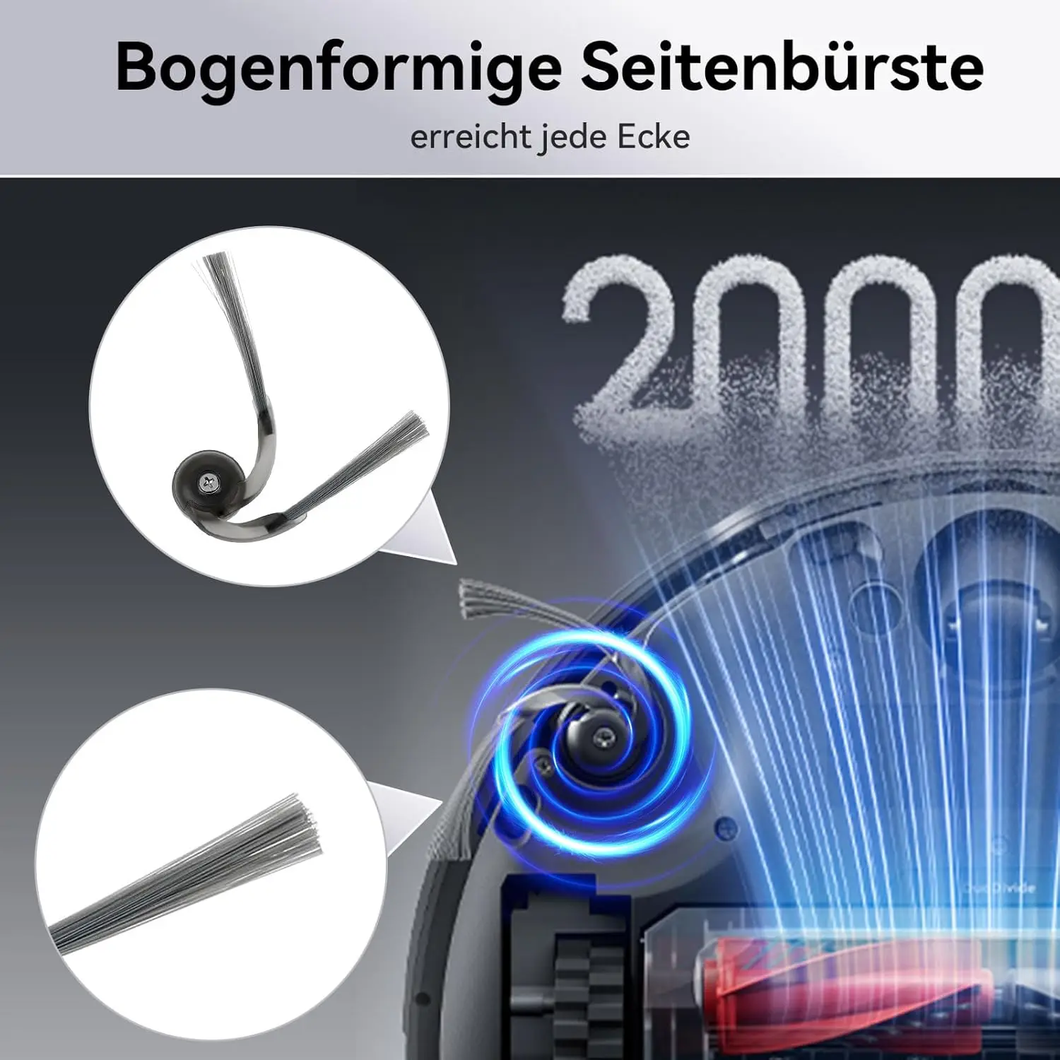 Für Roborock Qrevo Edge 2 Roboterstaubsauger Zubehör Hauptbürste Seitenbürste Wischtuch Hepa-Filter Staubbeutel Ersatzteile – Detail 4
