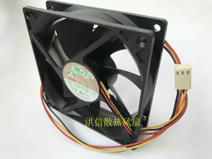 Freight free original MAGIC 9025 MGT9212LS 12V 0.15A 3-wire 9CM silent cooling fan