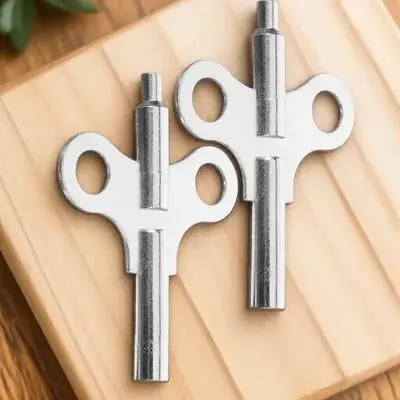 

2Pcs Clock Winding Keys Steel Sturdy Lightweight Easy Operate Clock tool Accessories Metal Winding Keys