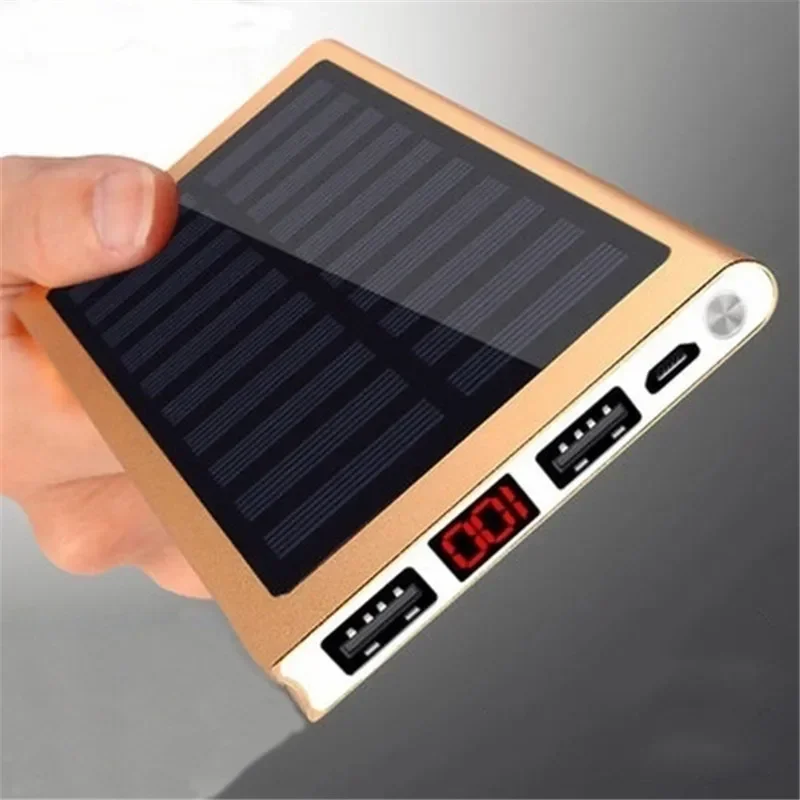 Solar Fast Charging Power Bank Portable 30000mAh Charger External Battery Pack for IPhone Xiaomi Outdoor Travel