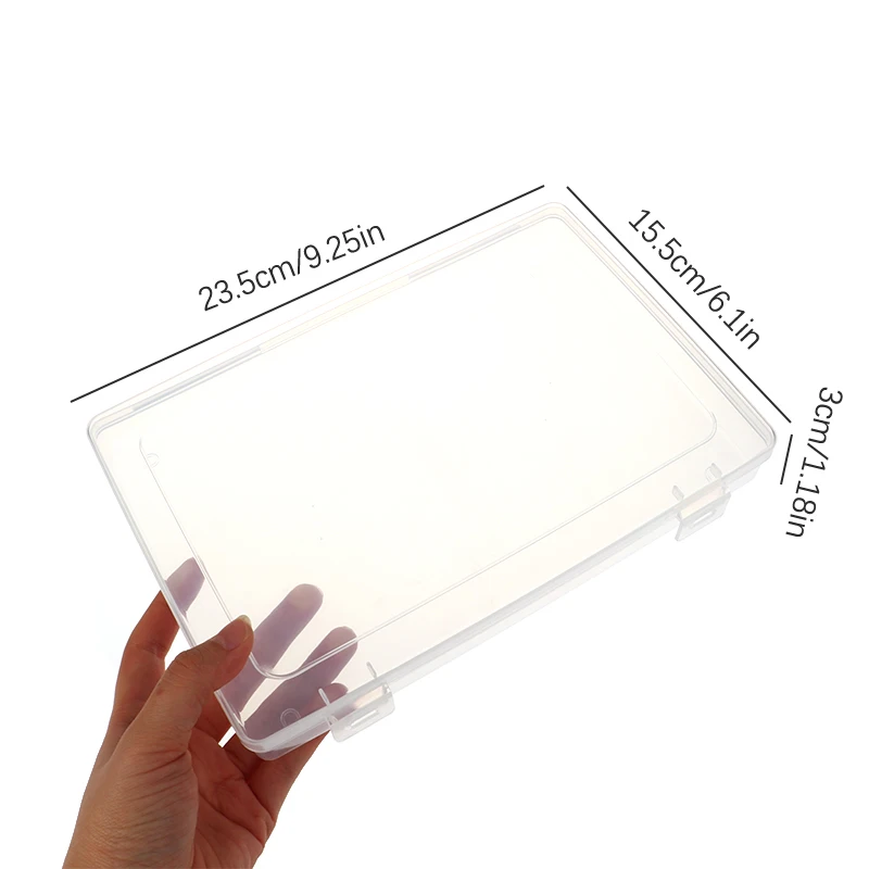 

1Pc Transparent Display Book Nail Art Showing Shelf Polish False Nails Manicure Collector Box False Tips Board Nail Tools