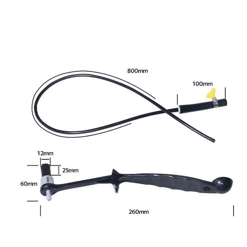 Adjustable Coffee Steam Cleaning Brush for Espresso Machine Long Handle Brewing Head Cleaner Barista Equipment